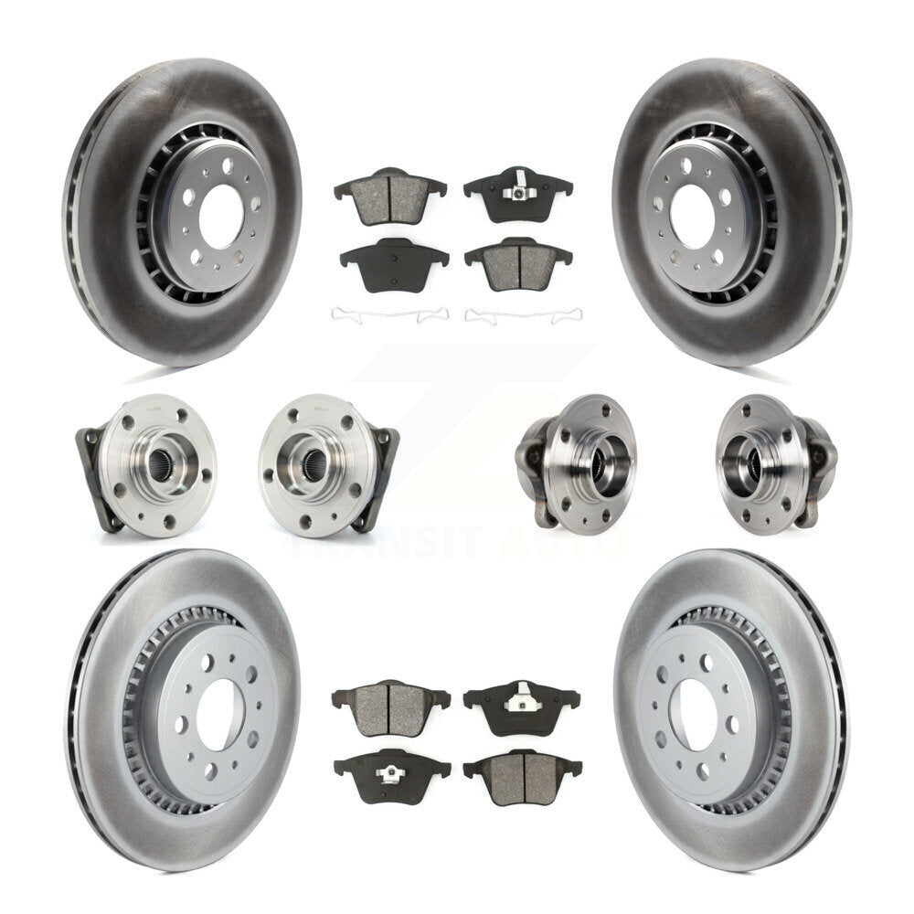 Kit de plaquettes de rotor de frein, roulement de moyeu avant et arrière (10 pièces) pour Volvo XC90 AW 08-14