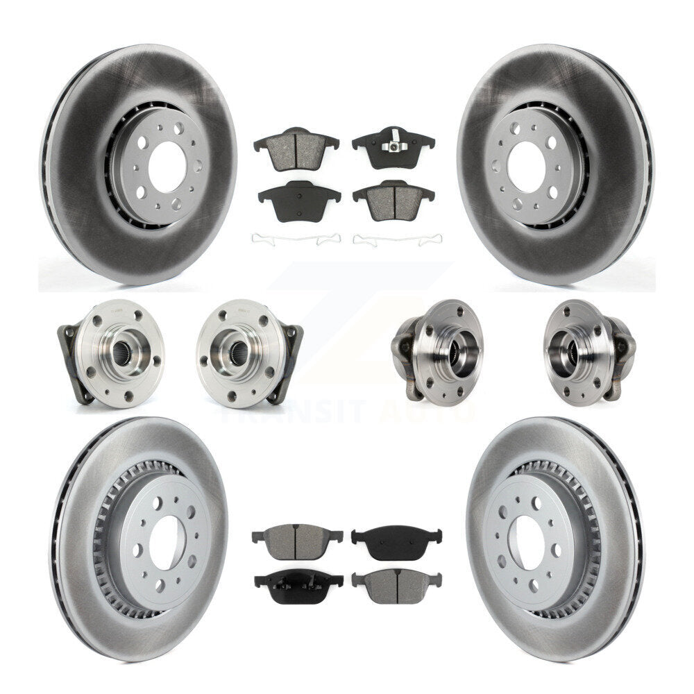 Kit de plaquettes de rotor de frein, roulement de moyeu avant et arrière (10 pièces) pour Volvo XC90 AW 08-14