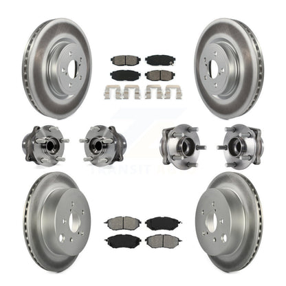 Kit de plaquettes de rotor de frein, roulement de moyeu avant et arrière (10 pièces) pour Subaru Forester 2.0