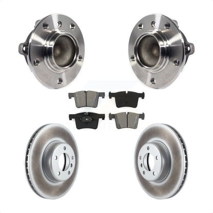 Kit de rotors et plaquettes de frein à disque enduits d'assemblage de roulement de moyeu avant pour BMW 335i