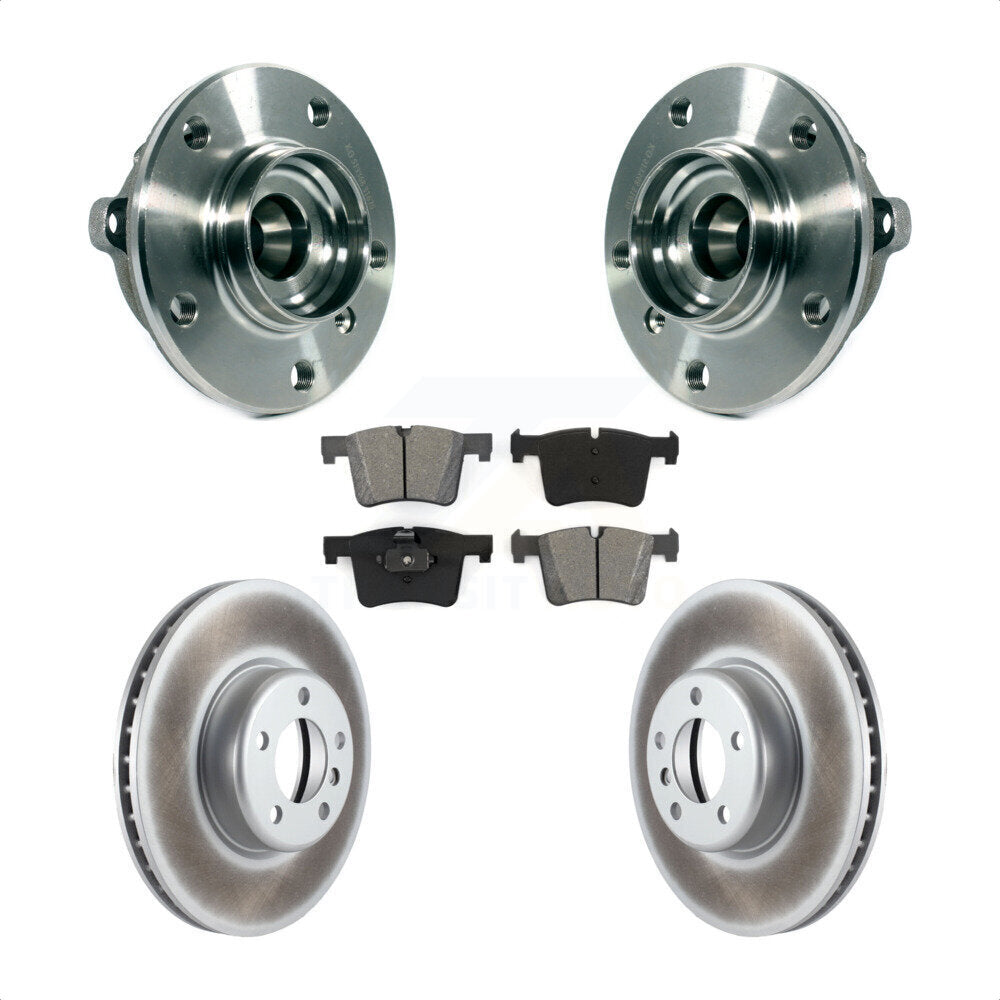 Ensemble de roulement de moyeu avant, Rotor de frein revêtu et Kit de plaquettes pour BMW 335i xDrive G