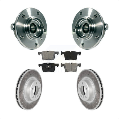 Ensemble de roulement de moyeu avant, Rotor de frein revêtu et Kit de plaquettes pour BMW 335i xDrive G