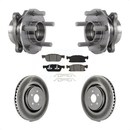 Kit de plaquettes de Rotor de frein enduites de roulement de moyeu avant, pour Ford Edge Lincoln Nautilus MK