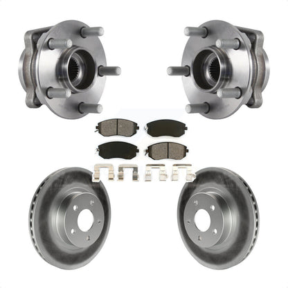 Ensemble de roulement de moyeu avant, Rotor de frein à disque revêtu et Kit de plaquettes pour Subaru Imprez