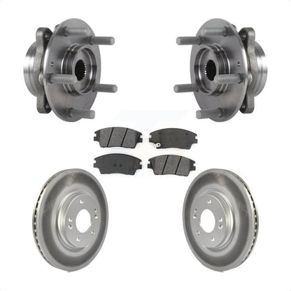 Kit de plaquettes de rotor de frein revêtues de roulement de moyeu avant, pour Hyundai Elantra 2017 2020 1.6