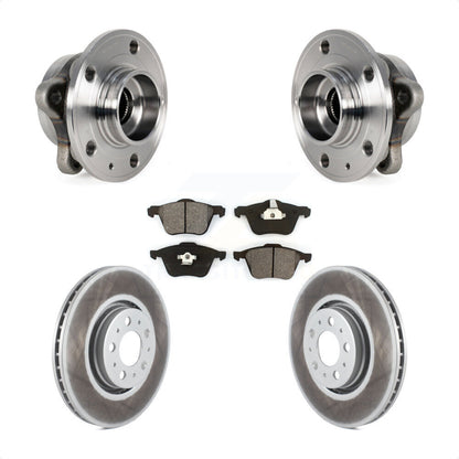Kit de rotors et plaquettes de frein à disque enduits d'assemblage de roulement de moyeu avant pour Volvo XC90