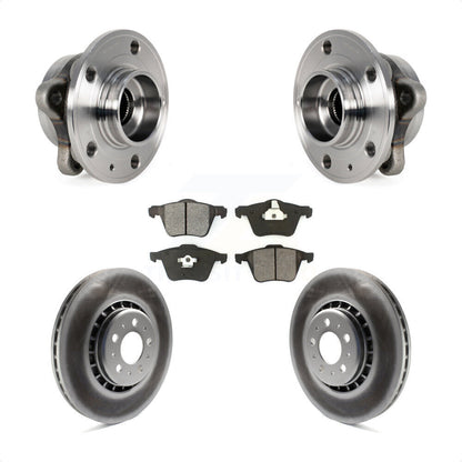 Kit de rotors et plaquettes de frein à disque enduits d'assemblage de roulement de moyeu avant pour Volvo XC90