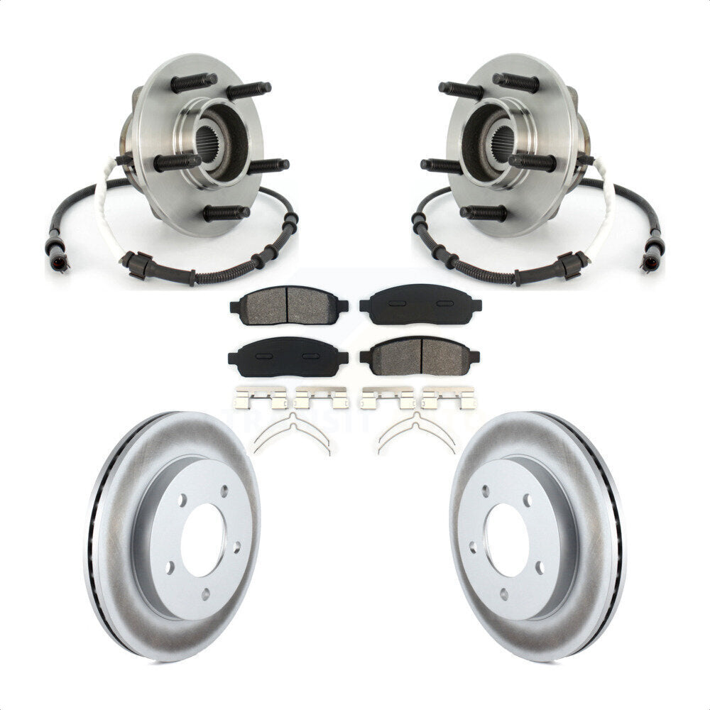 Kit de plaquettes de Rotor de frein, roulement de moyeu avant, pour Ford F-150 2004, avec roue à 5 écrous