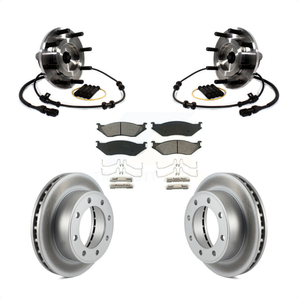Kit de plaquettes de Rotor de frein, roulement de moyeu avant, pour Ford F-450 Super Duty F-550 4 X