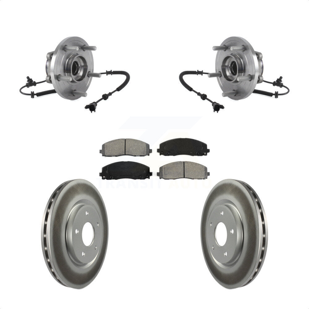 Kit de plaquettes de Rotor de frein enduit de roulement de moyeu avant, pour Chrysler Pacifica Grand Carava