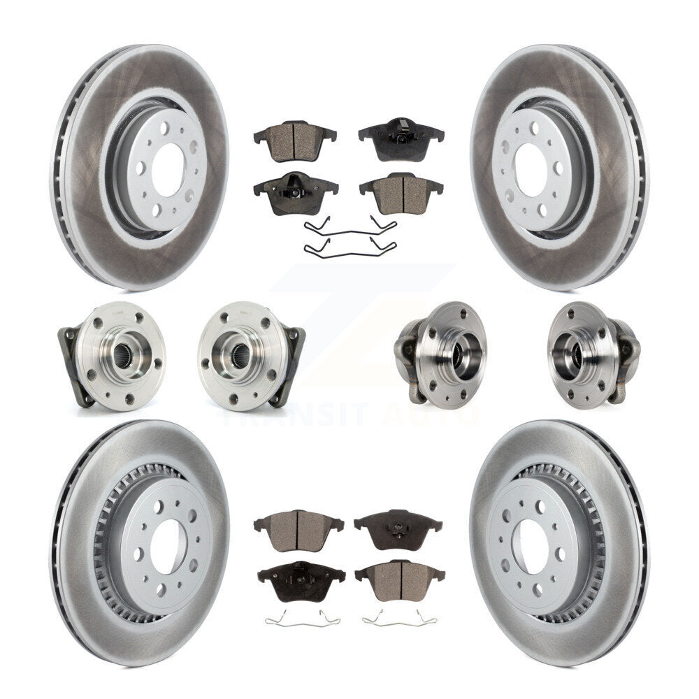 Kit de plaquettes de rotor de frein, roulement de moyeu avant et arrière (10 pièces) pour Volvo XC90 AW 08-14