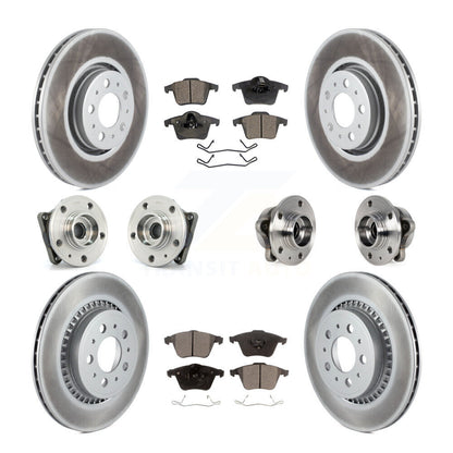 Kit de plaquettes de rotor de frein, roulement de moyeu avant et arrière (10 pièces) pour Volvo XC90 AW 08-14
