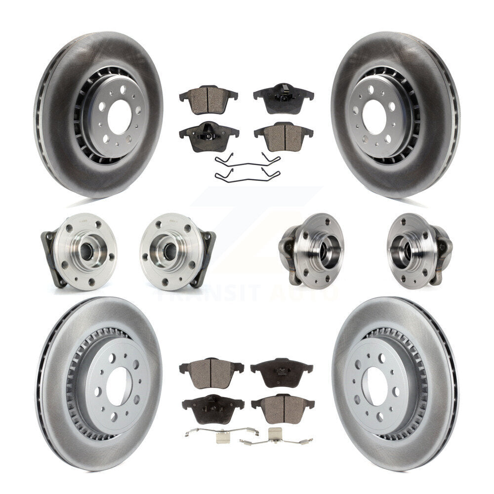 Kit de plaquettes de rotor de frein, roulement de moyeu avant et arrière (10 pièces) pour Volvo XC90 AW 08-14