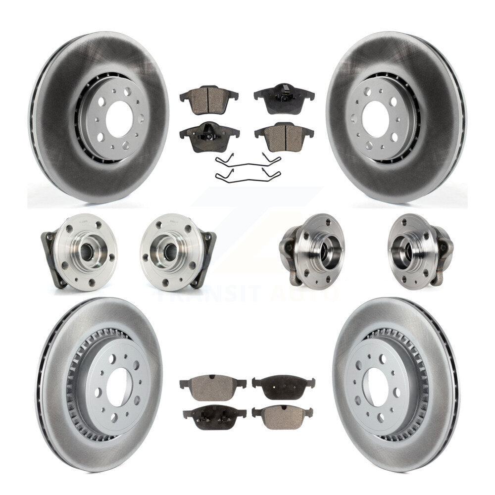 Kit de plaquettes de rotor de frein, roulement de moyeu avant et arrière (10 pièces) pour Volvo XC90 AW 08-14