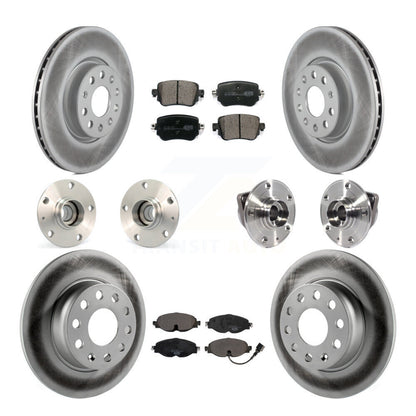 Kit de plaquettes de Rotor de frein à disque revêtu de roulement de moyeu avant et arrière (10 pièces) pour Volkswagen GT