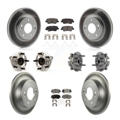 Kit de plaquettes de rotor de frein, roulement de moyeu avant et arrière (10 pièces) pour Hyundai Elantra G 17