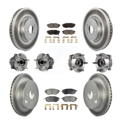 Kit de plaquettes de rotor de frein, roulement de moyeu avant et arrière (10 pièces) pour Subaru Forester 2.0