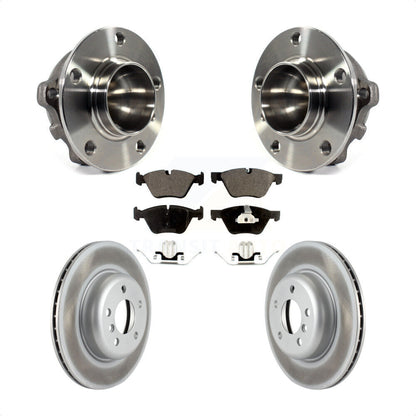 Kit de rotors et plaquettes de frein à disque enduits d'assemblage de roulement de moyeu avant pour BMW 528i