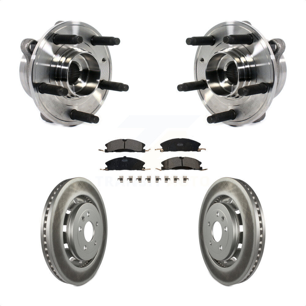 Kit de plaquettes de Rotor de frein enduites de roulement de moyeu avant, pour Ford Taurus Police Intercepto