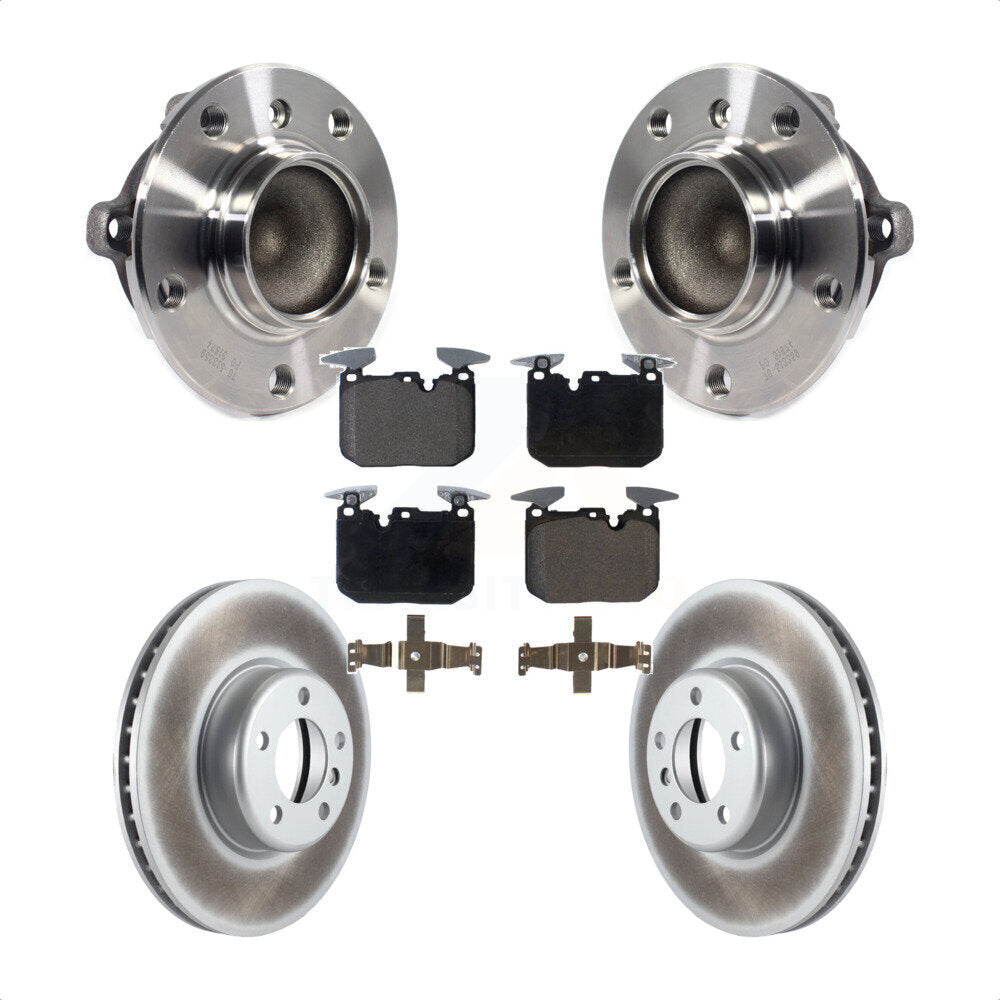 Kit de plaquettes de Rotor de frein enduit de roulement de moyeu avant, pour BMW 335i 328i 228i 435i M240i