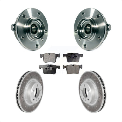 Ensemble de roulement de moyeu avant, Rotor de frein revêtu et Kit de plaquettes pour BMW 335i xDrive G
