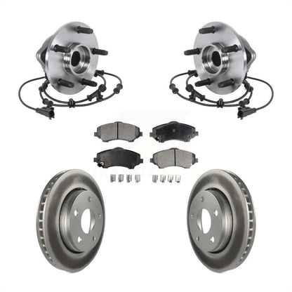 Kit de plaquettes de Rotor de frein à disque enduit d'assemblage de roulement de moyeu avant pour Jeep Wrangler J