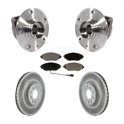 Kit de plaquettes de Rotor de frein enduites d'assemblage de roulement de moyeu avant pour Volkswagen GTI Arteo