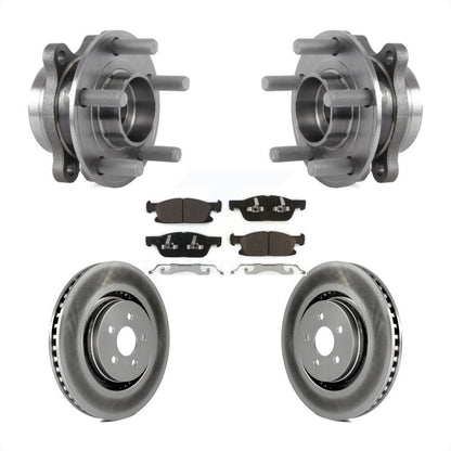 Kit de plaquettes de Rotor de frein enduites de roulement de moyeu avant, pour Ford Edge Lincoln Nautilus MK