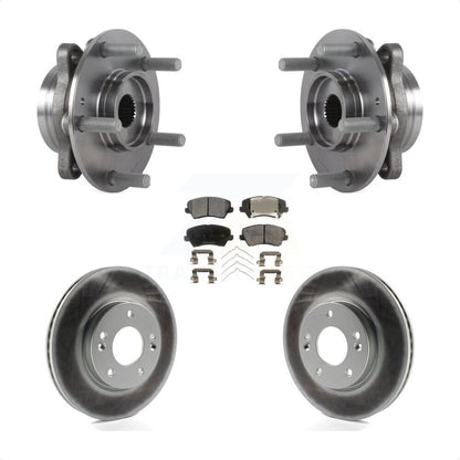 Kit de Rotor et de plaquettes de frein revêtus de roulement de moyeu avant, pour Hyundai Veloster Elantra G