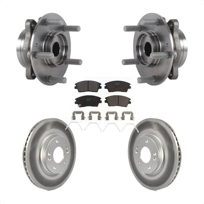 Kit de plaquettes de rotor de frein revêtues de roulement de moyeu avant, pour Hyundai Elantra 2017 2020 1.6