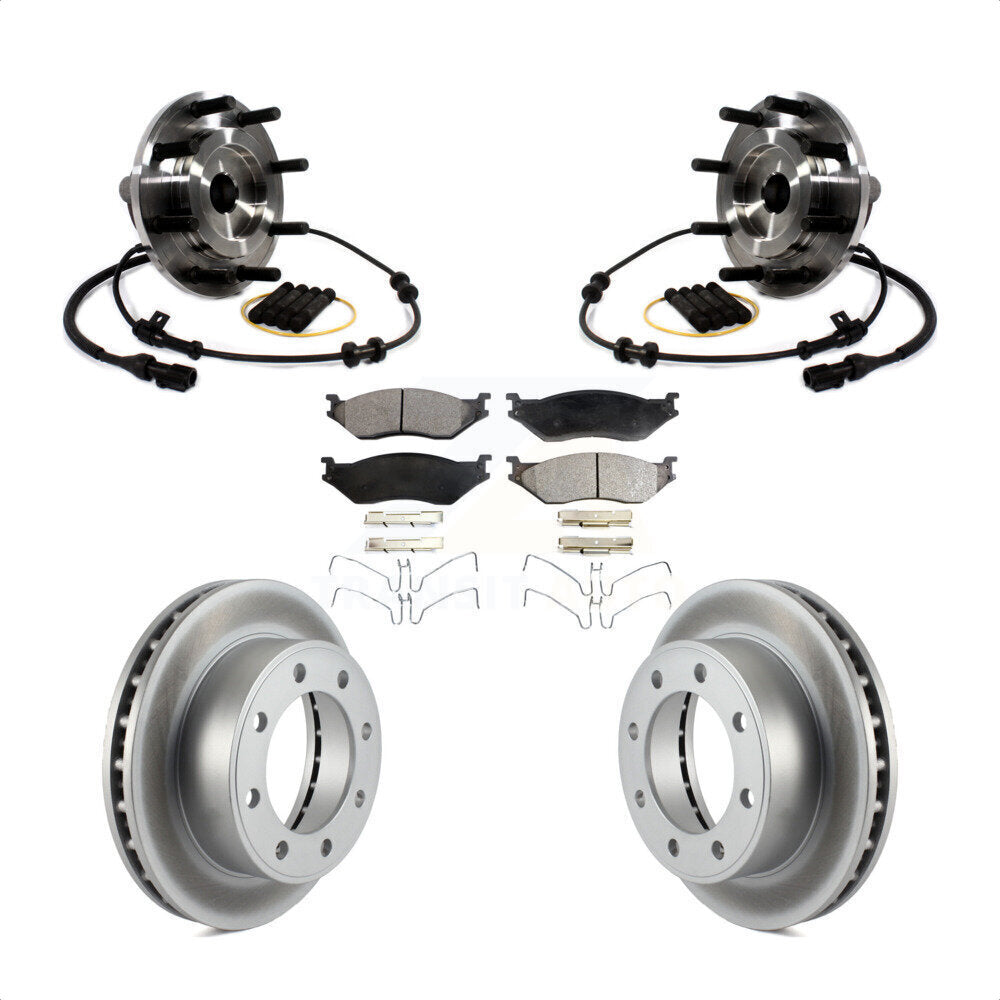Kit de plaquettes de Rotor de frein, roulement de moyeu avant, pour Ford F-450 Super Duty F-550 4 X