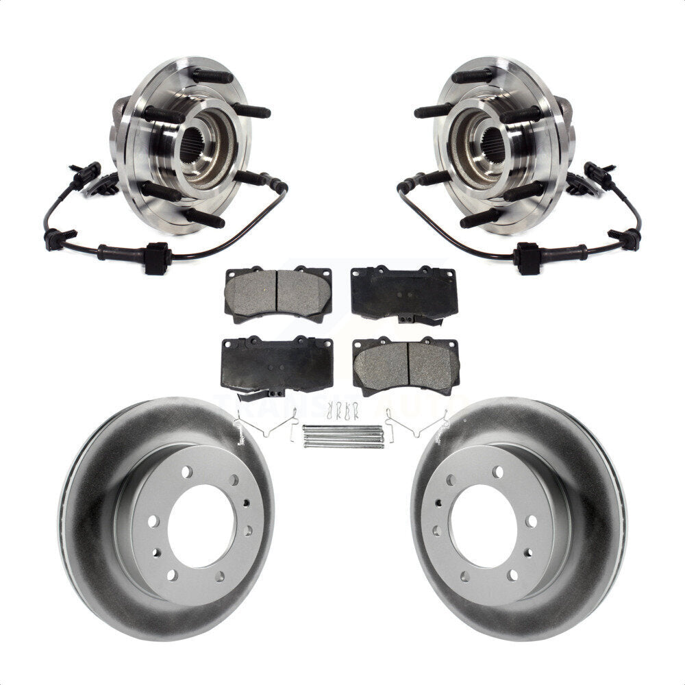 Kit de plaquettes de rotor de frein, ensemble de roulements de moyeu avant, pour Hummer H3T H 2009 – 2010