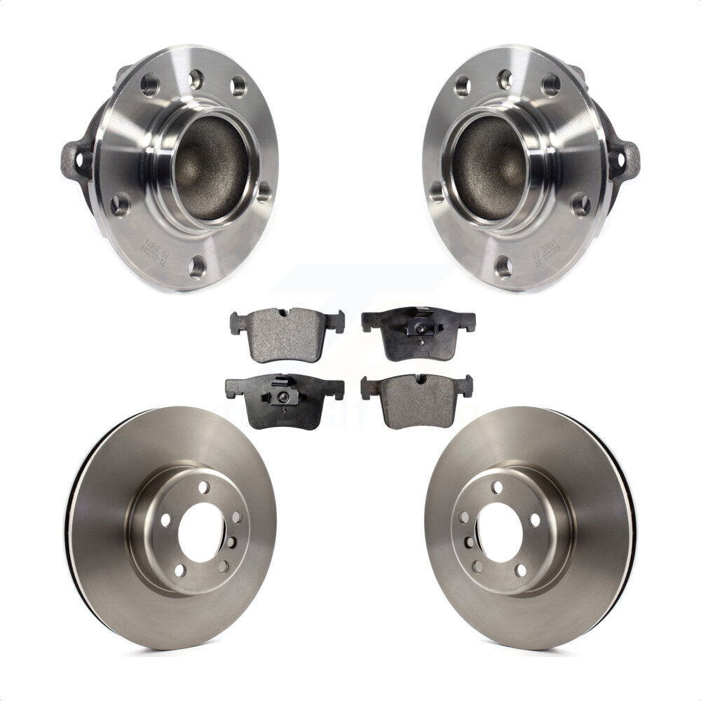 Kit de rotors et plaquettes de frein à disque d'assemblage de roulement de moyeu avant pour BMW 335i