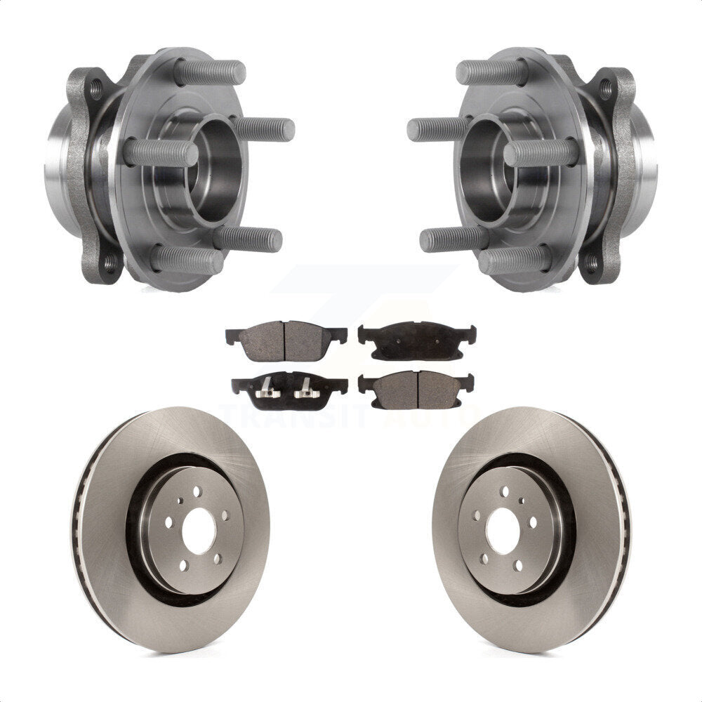 Kit de Rotor et plaquettes de frein à disque, roulement de moyeu avant, pour Ford Edge Lincoln Nautilus MK