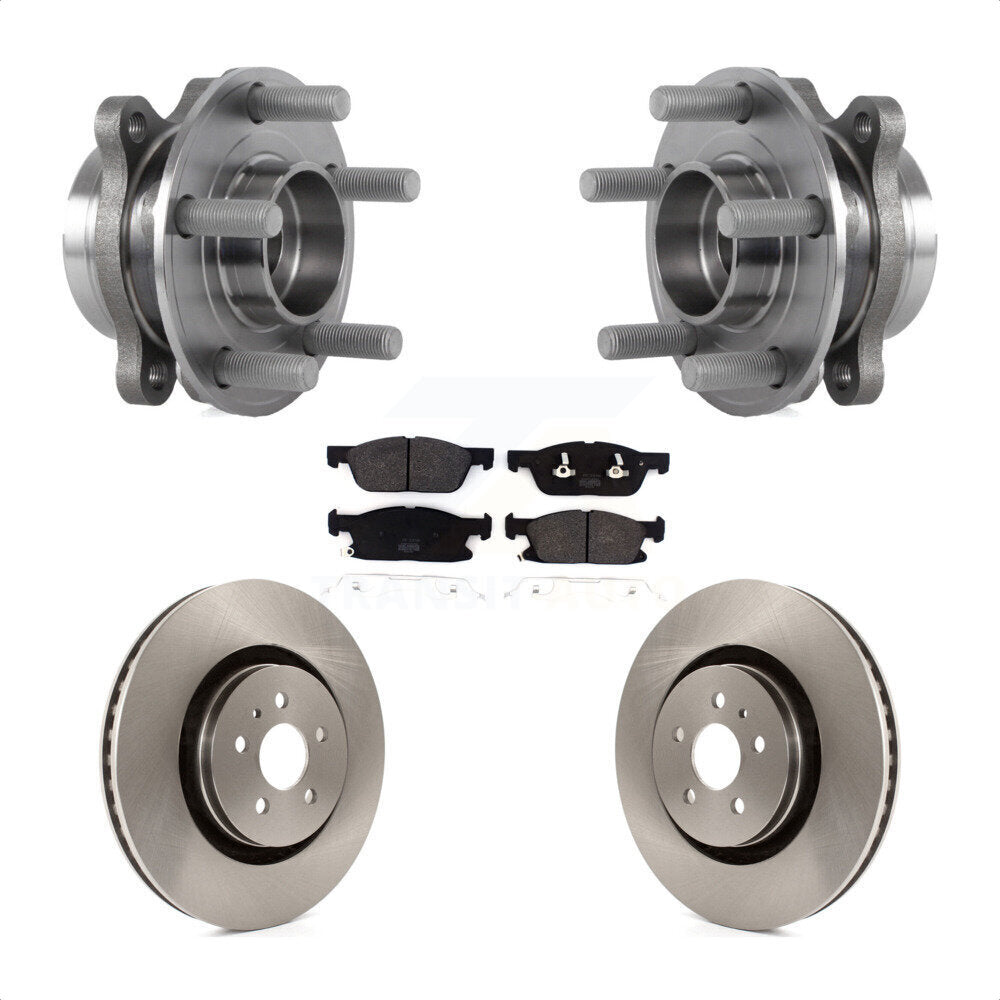 Kit de Rotor et plaquettes de frein, roulement de moyeu avant, pour Ford Fusion Lincoln MKZ continenta