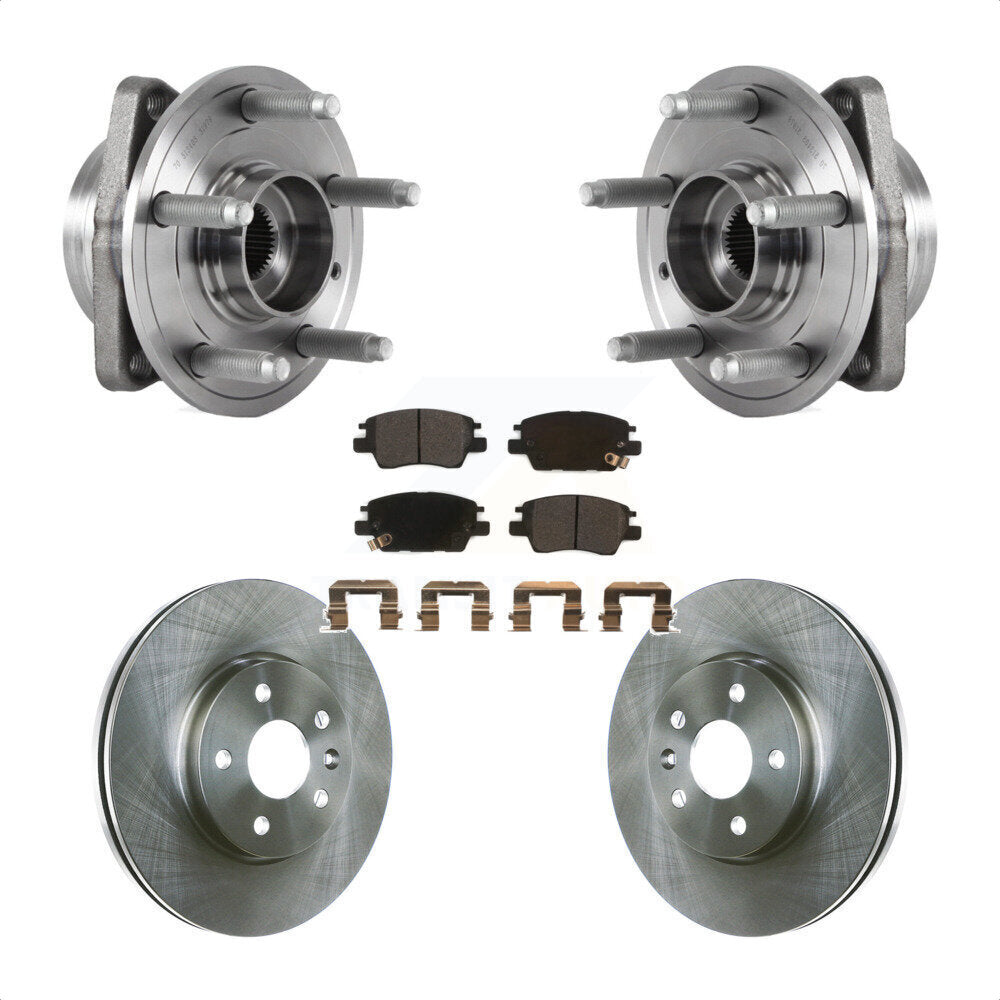 Kit de plaquettes de Rotor de frein, ensemble de roulements de moyeu avant pour Chevrolet Cruze Volt Bolt E