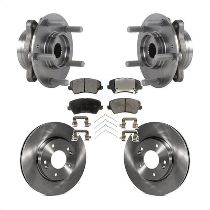 Ensemble de roulement de moyeu avant, Rotor de frein et Kit de plaquettes pour Hyundai Veloster Elantra G