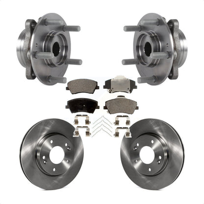 Ensemble de roulements de moyeu avant, Rotors et plaquettes de frein à disque, Kit pour Hyundai Elantra