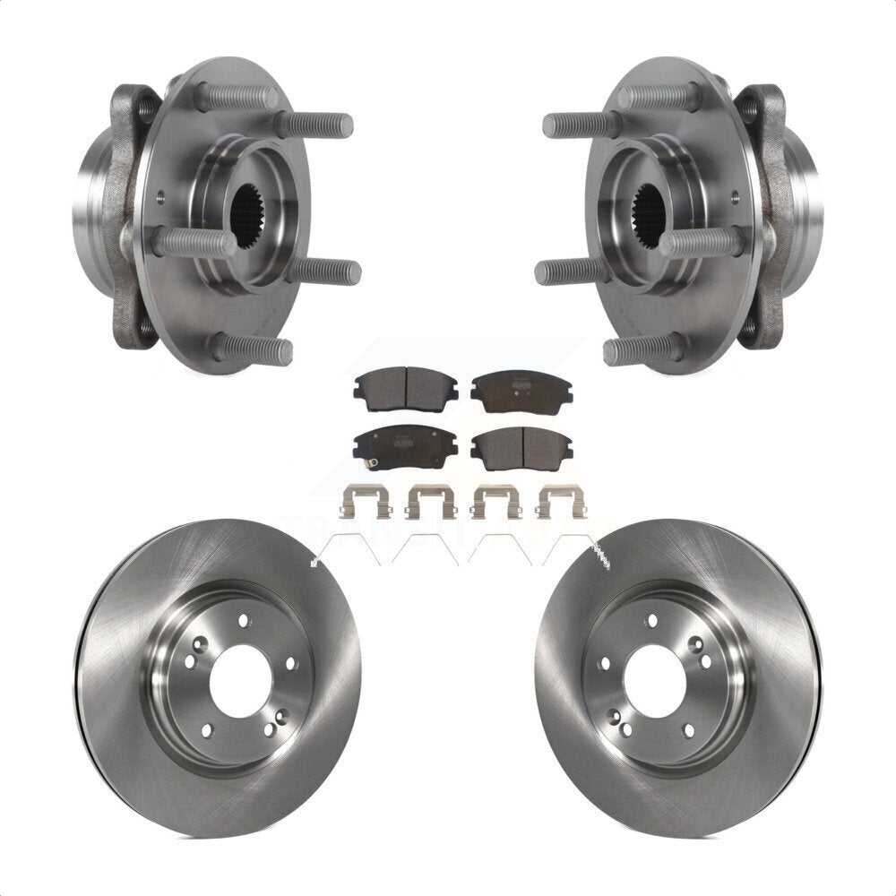 Kit de rotor et plaquettes de frein à disque, roulement de moyeu avant, pour Hyundai Elantra 2017 2020 1.6