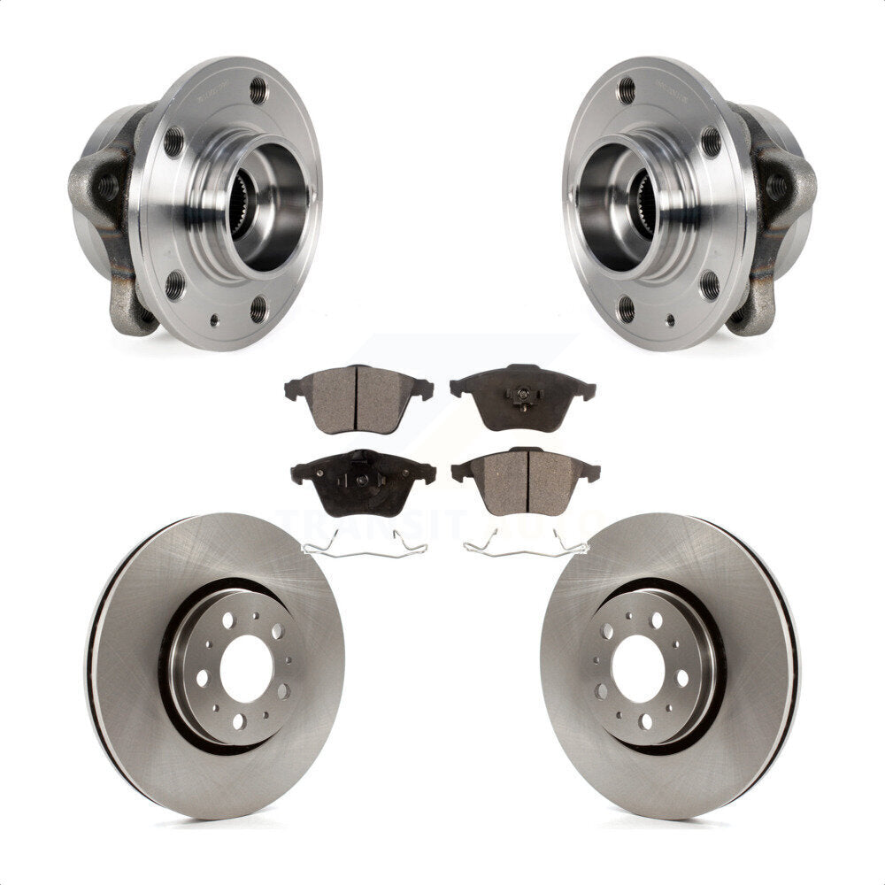 Ensemble de roulements de moyeu avant, Rotors et plaquettes de frein à disque, Kit pour Volvo XC90
