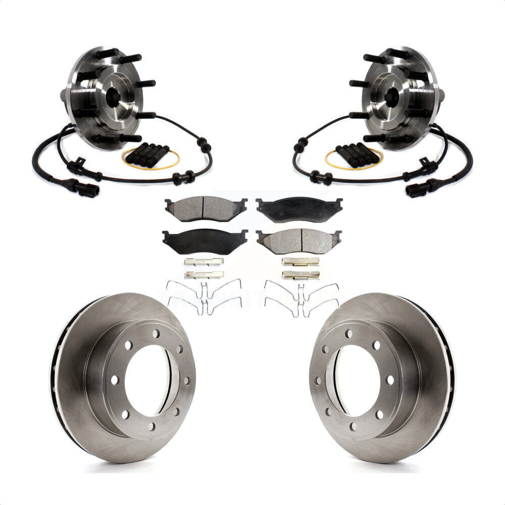 Kit de plaquettes de Rotor de frein, roulement de moyeu avant, pour Ford F-450 Super Duty F-550 4 X 1999