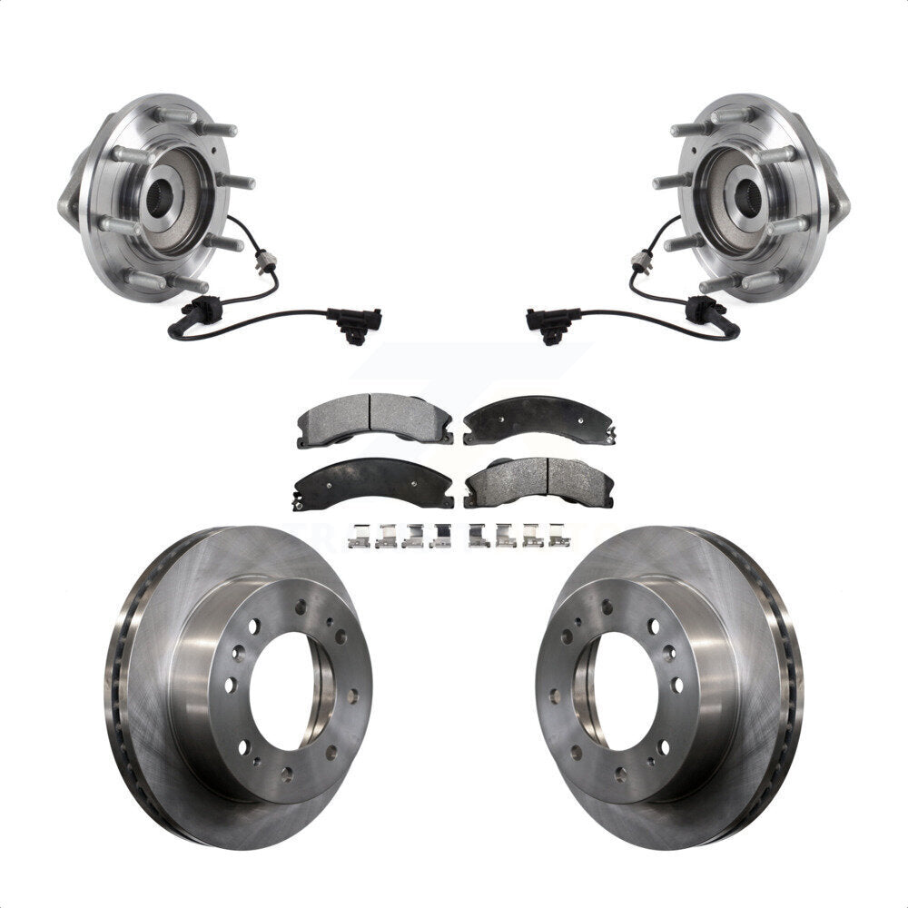 Kit de plaquettes de Rotor de frein, roulement de moyeu avant, pour GMC Sierra 3500 HD Chevrolet Silverad