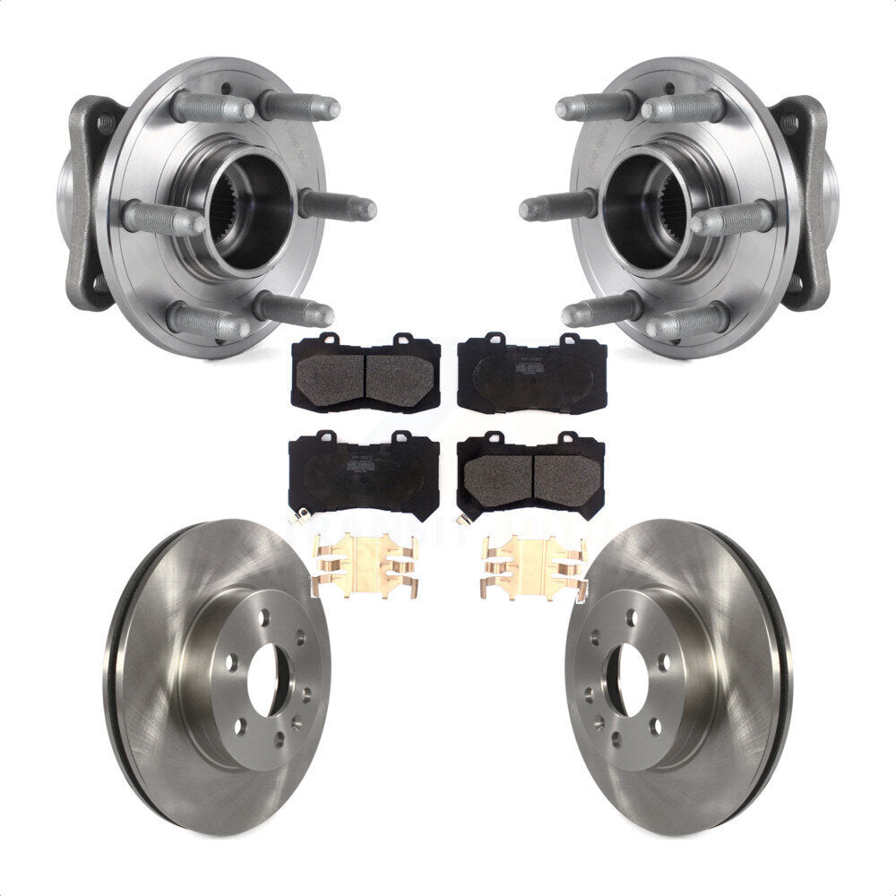 Kit de plaquettes de Rotor de frein à disque, roulement de moyeu avant, pour Chevrolet Colorado GMC Canyon 4W