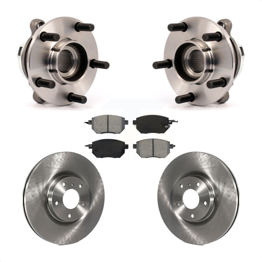 Kit de rotors et plaquettes de frein à disque d'assemblage de roulement de moyeu avant pour Nissan Murano