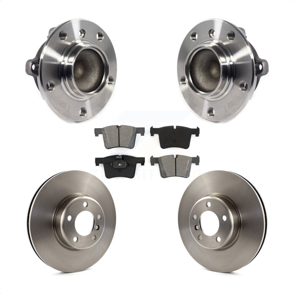 Kit de rotors et plaquettes de frein à disque d'assemblage de roulement de moyeu avant pour BMW 335i