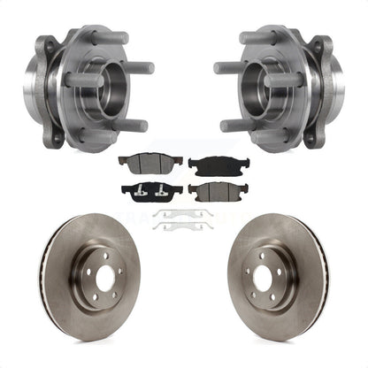 Kit de rotors et plaquettes de frein à disque, ensemble de roulements de moyeu avant pour Ford Edge