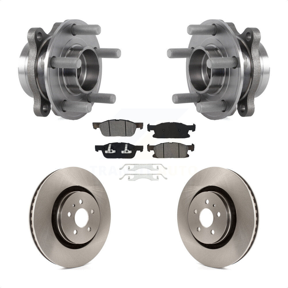 Kit de Rotor et plaquettes de frein à disque, roulement de moyeu avant, pour Ford Edge Lincoln Nautilus MK