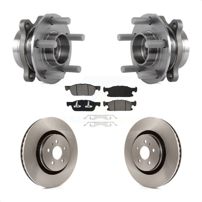 Kit de Rotor et plaquettes de frein à disque, roulement de moyeu avant, pour Ford Edge Lincoln Nautilus MK