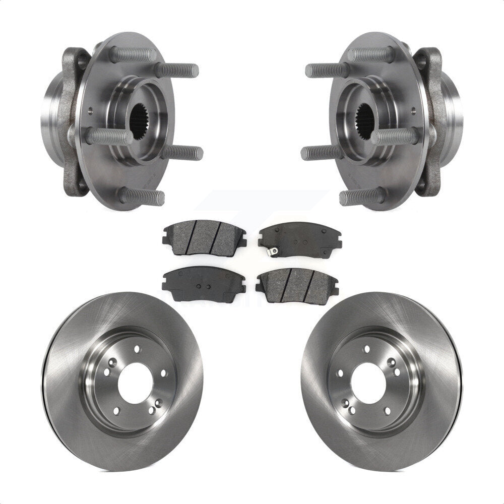 Kit de rotor et plaquettes de frein à disque, roulement de moyeu avant, pour Hyundai Elantra 2017 2020 1.6