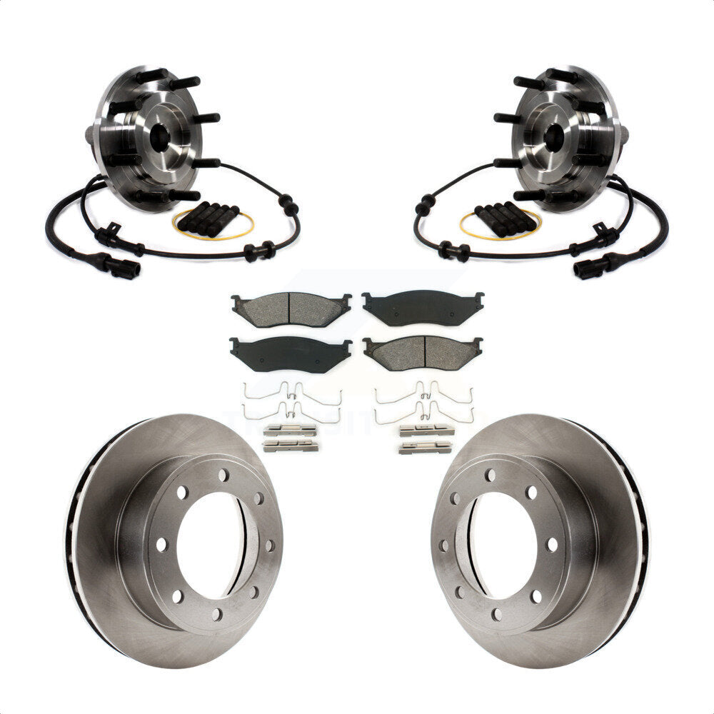 Kit de plaquettes de Rotor de frein, roulement de moyeu avant, pour Ford F-450 Super Duty F-550 4 X 1999